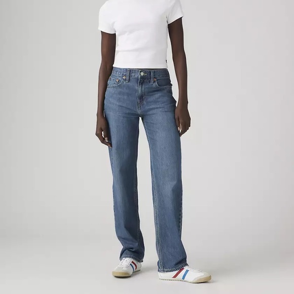 Levi's Denim - Levis low pro straight Classic Blue Women's Jeans capsule staple wardrobe 26